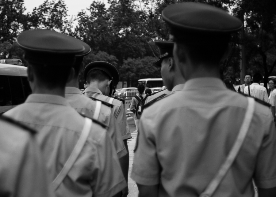 Peking; some soldiers.